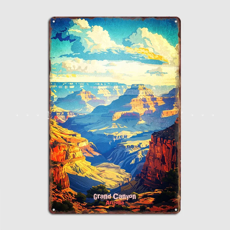 Grand Canyon Arizona Landscape Travel Scenery Sights Retro Poster Metal Sign Club Indoor Room Wall Decor Custom Home Decor
Grand Canyon Arizona Landscape Travel Scenery Sights Retro Poster Metal Sign Club Indoor Room Wall Decor Custom Home Decor
