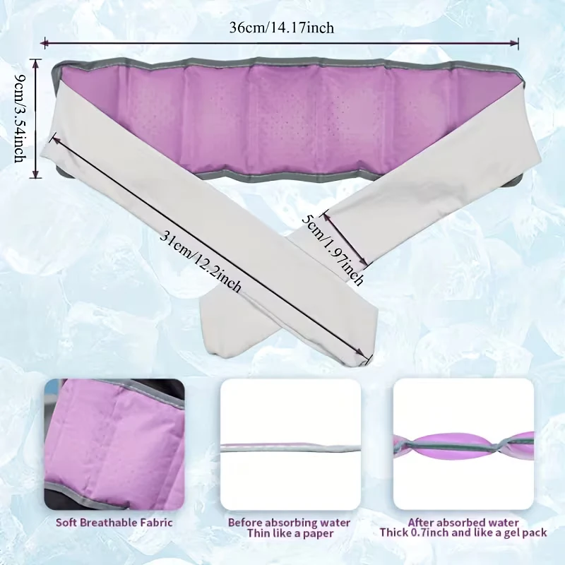 Cooling towel, ice scarf, summer neck cooling towel, absorbent cooling, sports cooling belt, outdoor shoulder and neck ice scarf
Cooling towel, ice scarf, summer neck cooling towel, absorbent cooling, sports cooling belt, outdoor shoulder and neck ice scarf