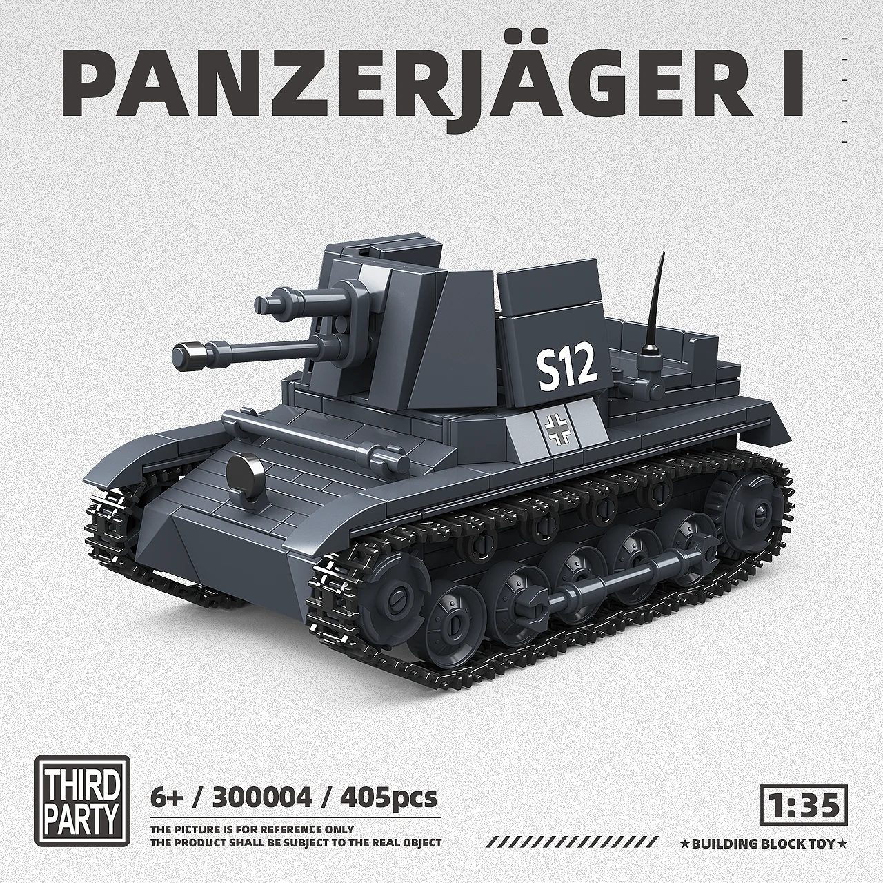 300004 German Military Panzer I Tank Destroyer Building Blocks DIY Assembly Military Model Educational Bricks Toy Gift for Boys
300004 German Military Panzer I Tank Destroyer Building Blocks DIY Assembly Military Model Educational Bricks Toy Gift for Boys