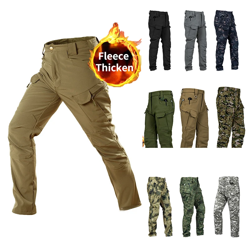 Мужские зимние теплые водонепроницаемые софтшелл на флисовой подкладке, зимние лыжные брюки, тактические уличные брюки-карго для работы, походные брюки, брюки с карманами
Мужские зимние теплые водонепроницаемые софтшелл на флисовой подкладке, зимние лыжные брюки, тактические уличные брюки-карго для работы, походные брюки, брюки с карманами