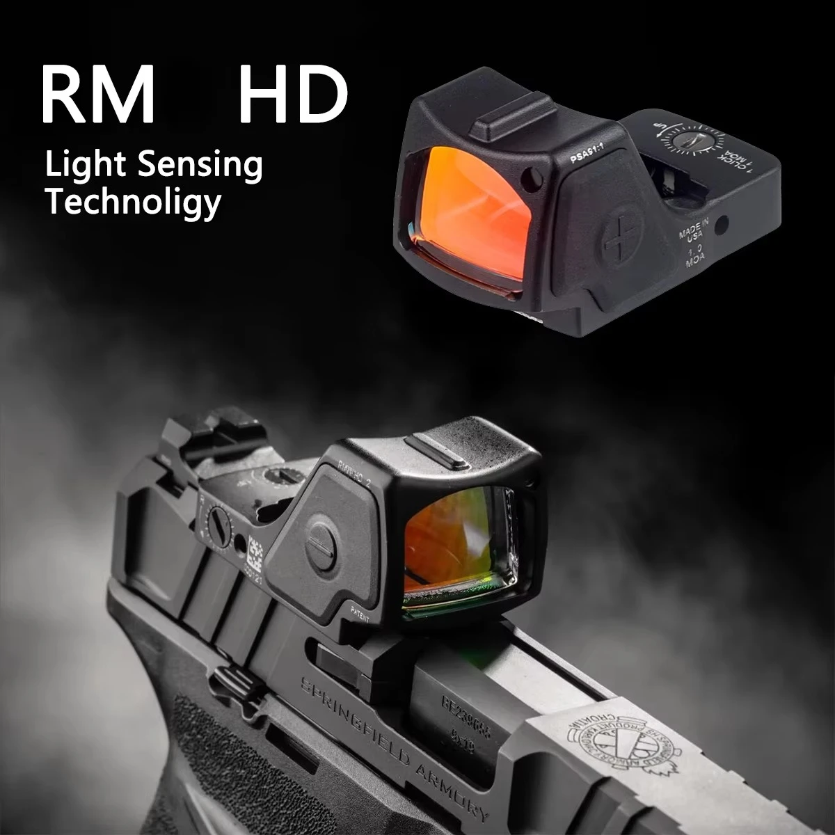 Tactical Trij RM Red Dot Sight Light Sensing RM-HD Pistol Adjustable Collimator Reflex Glock 17 Hunting AR15 M4 Optics Scope
Tactical Trij RM Red Dot Sight Light Sensing RM-HD Pistol Adjustable Collimator Reflex Glock 17 Hunting AR15 M4 Optics Scope