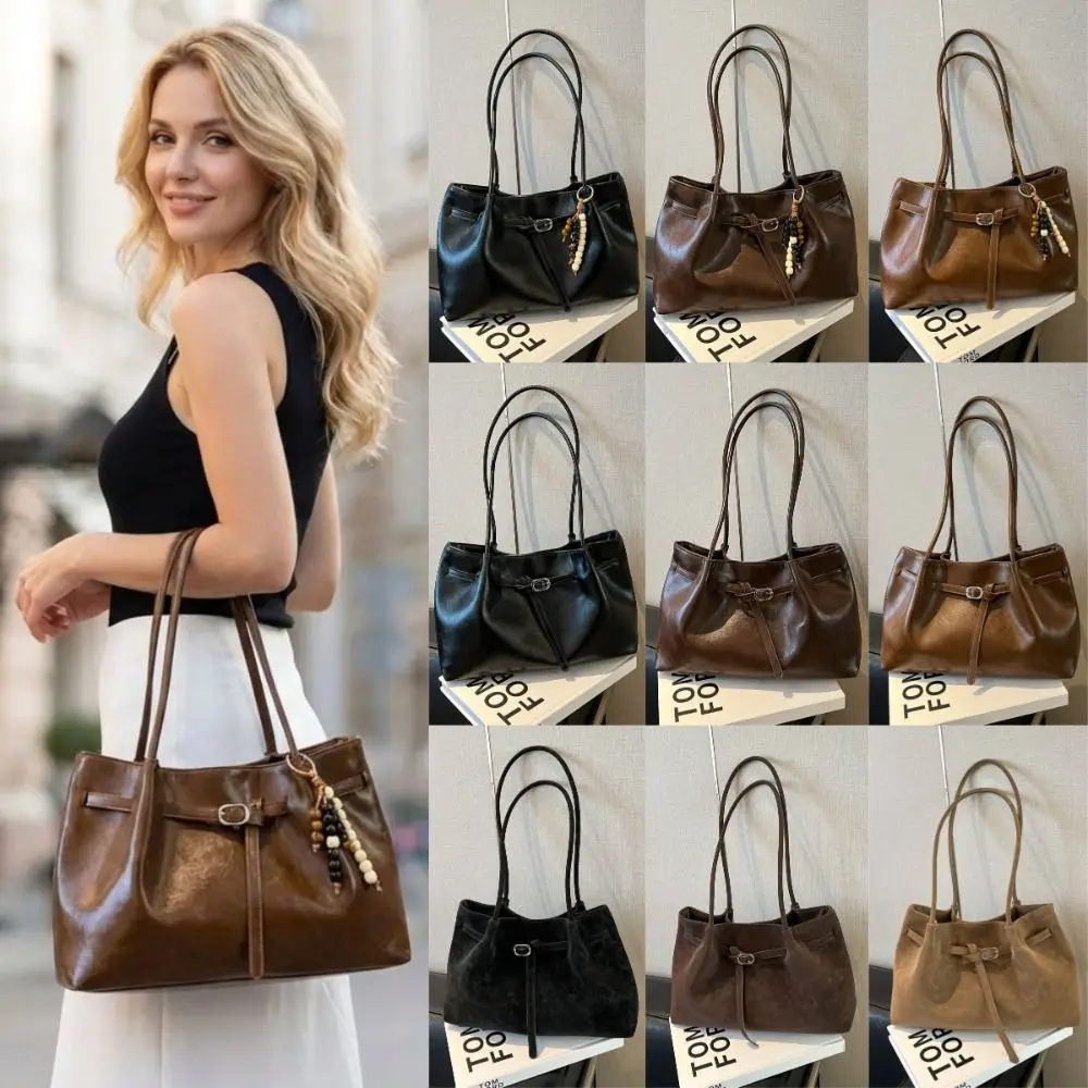 Suede/PU Leather Shoulder Bag Retro Elegant Handbag Available in 4 Colors Solid Color Commuting Tote Bag School/Travel/Work
Suede/PU Leather Shoulder Bag Retro Elegant Handbag Available in 4 Colors Solid Color Commuting Tote Bag School/Travel/Work