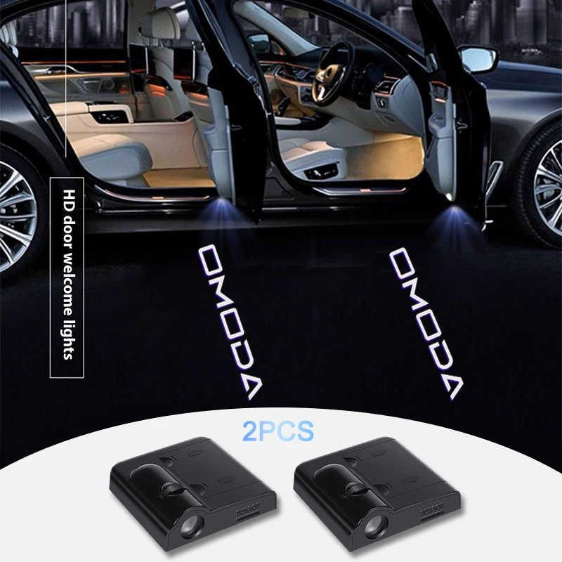 2PCS Omoda Logo Wireless Car Door Welcome Lights HD LED Projector Lamps Auto Ghost Shadow Light For Omoda C5 5 E5
2PCS Omoda Logo Wireless Car Door Welcome Lights HD LED Projector Lamps Auto Ghost Shadow Light For Omoda C5 5 E5