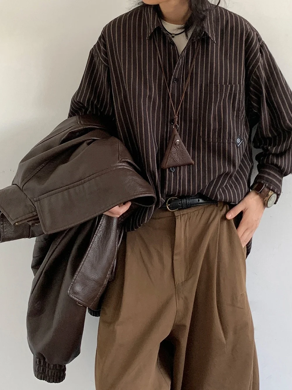 Loose Long Sleeve Striped Shirt Men's Women's Cityboy Preppy Style Spring Autumn Vintage Japanese Style Unisex Casual Shirt
Loose Long Sleeve Striped Shirt Men's Women's Cityboy Preppy Style Spring Autumn Vintage Japanese Style Unisex Casual Shirt