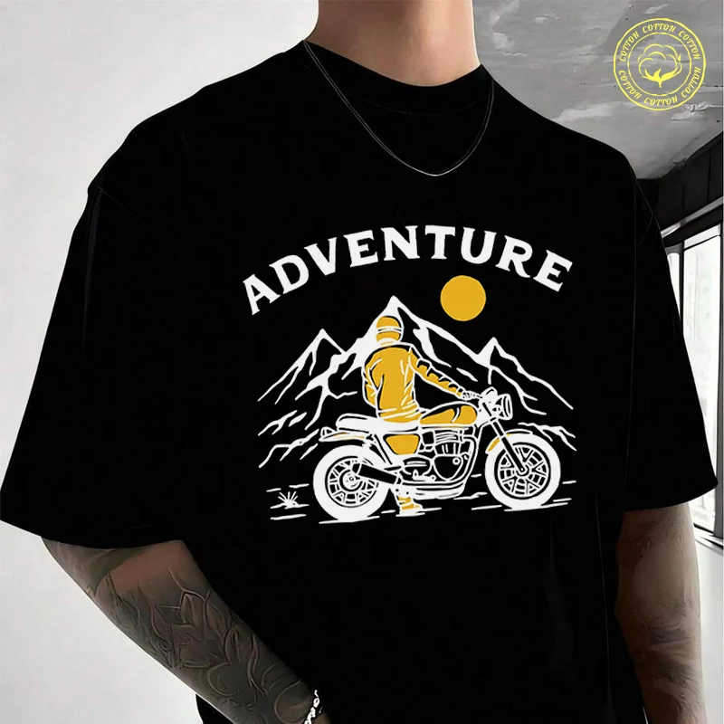 Vintage Adventure Motocross Club Men's Cotton T-Shirt Moto New Casual O-neck Short Sleeve Summer Streetwear Tees
Vintage Adventure Motocross Club Men's Cotton T-Shirt Moto New Casual O-neck Short Sleeve Summer Streetwear Tees