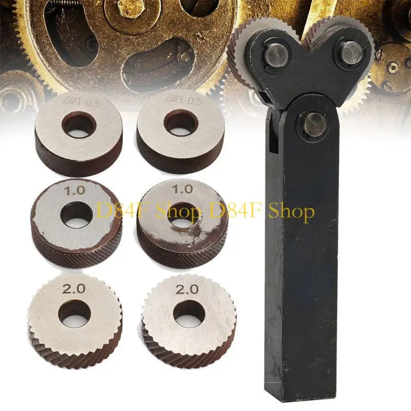 D84F Straight Knurling Cutter Tool Wheel 0.5 1.5 2.0mm Single Wheel Knife Holder 7pcs
D84F Straight Knurling Cutter Tool Wheel 0.5 1.5 2.0mm Single Wheel Knife Holder 7pcs