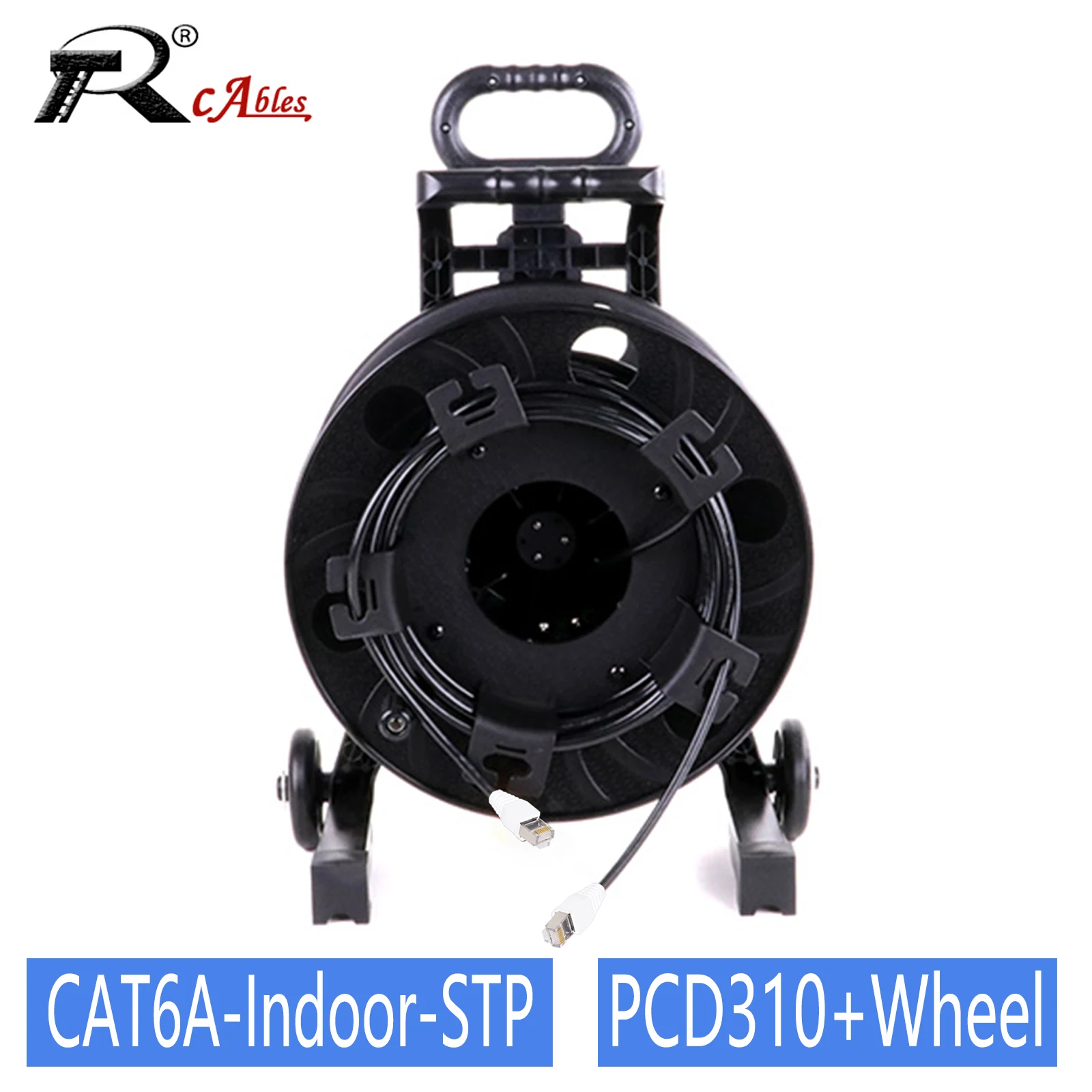  STP/SFTP CAT6A Indoor Ethernet Cable 8P8C RJ45 Shielded LAN Network Cord with PCD310 Pitman Style Movable Reel Drum 50M-150M
STP/SFTP CAT6A Indoor Ethernet Cable 8P8C RJ45 Shielded LAN Network Cord with PCD310 Pitman Style Movable Reel Drum 50M-150M