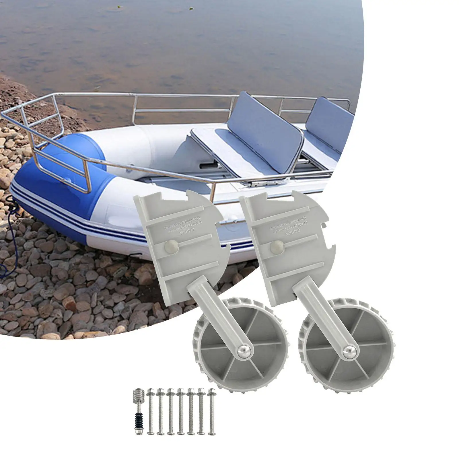 Dinghy Wheel for Inflatable Boat Gray Plastic Heavy Duty Dolly Marine Rotating Chair Slip Wheels for Kayak Fishing
Dinghy Wheel for Inflatable Boat Gray Plastic Heavy Duty Dolly Marine Rotating Chair Slip Wheels for Kayak Fishing