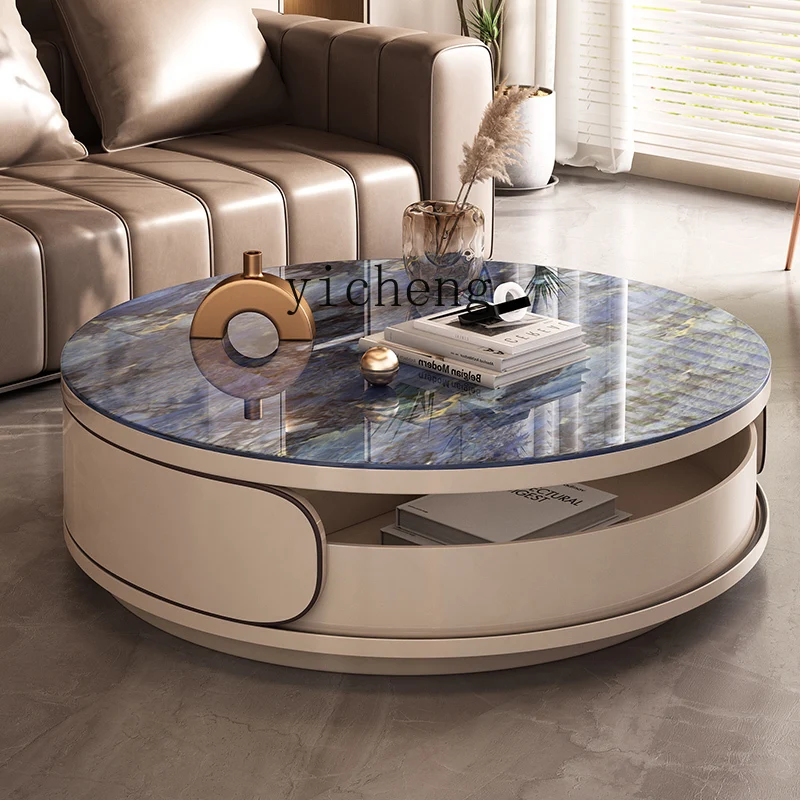 XX coffee table living room household cream wind round sofa glass small table coffee table
XX coffee table living room household cream wind round sofa glass small table coffee table