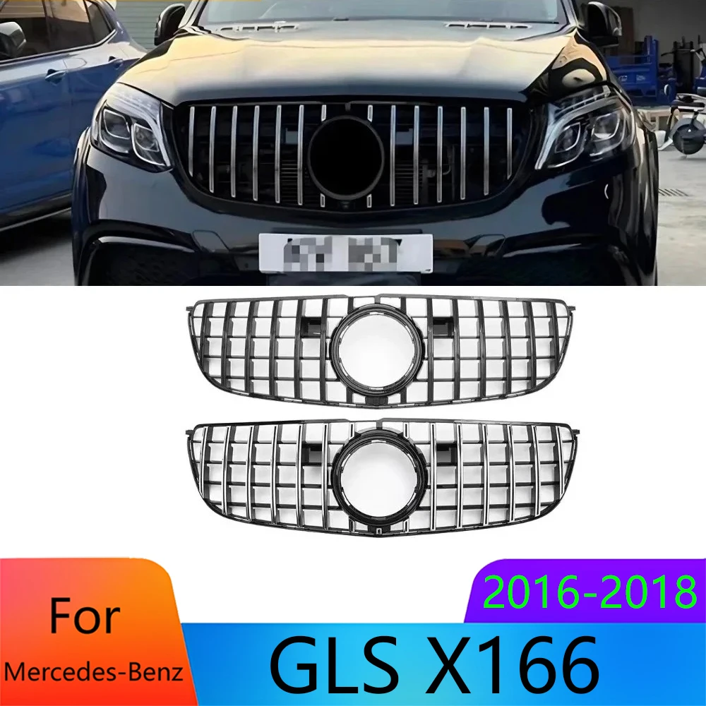 For Mercedes Benz GLS X166 2016-2018 Front Bumper Grille Car Body Parts AMG Style Radiator Grill Mesh Panel Tuning Accessories
For Mercedes Benz GLS X166 2016-2018 Front Bumper Grille Car Body Parts AMG Style Radiator Grill Mesh Panel Tuning Accessories
