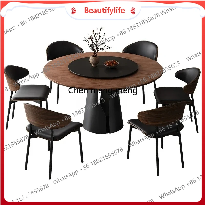 a48 Italian light luxury ash wood round dining table with turntable Nordic simple small apartment solid wood
a48 Italian light luxury ash wood round dining table with turntable Nordic simple small apartment solid wood