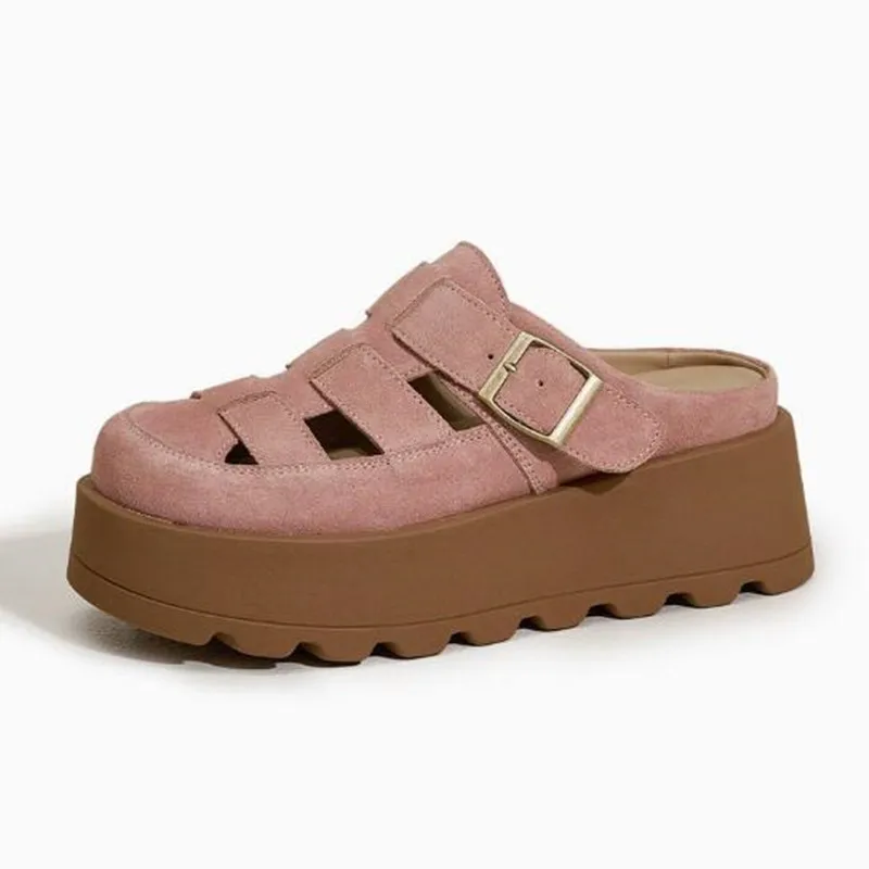 2026 Luxury Summer Trendy Women's Suede Slippers Thick Bottom Round Head Outdoor Fashion Breathable Women Versatile Single Shoes
2026 Luxury Summer Trendy Women's Suede Slippers Thick Bottom Round Head Outdoor Fashion Breathable Women Versatile Single Shoes