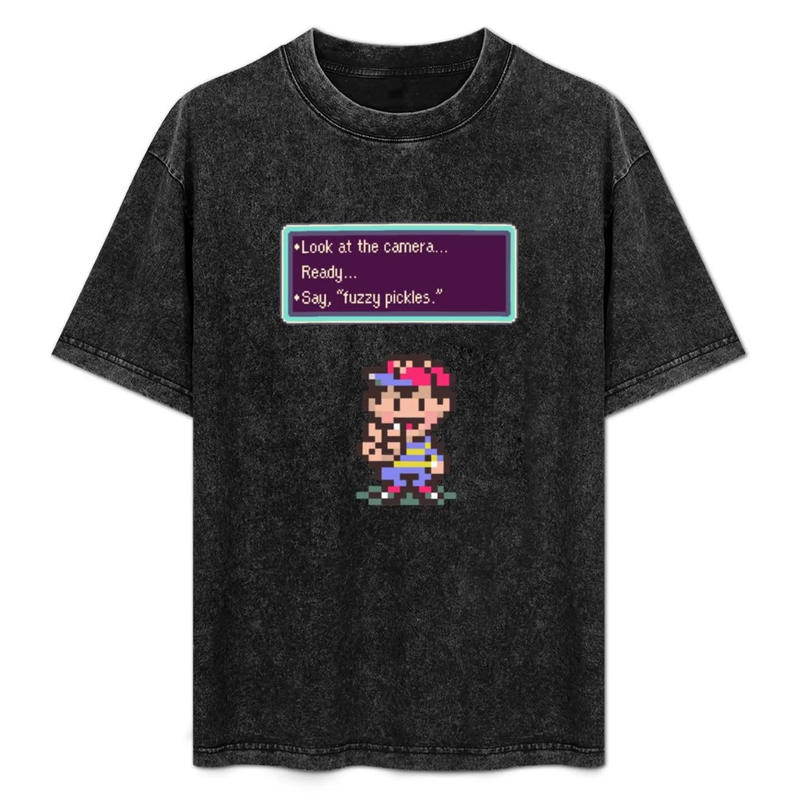 Earthbound Fuzzy Pickles T-Shirt Fashion Simple Casual Tee Shirt
Earthbound Fuzzy Pickles T-Shirt Fashion Simple Casual Tee Shirt