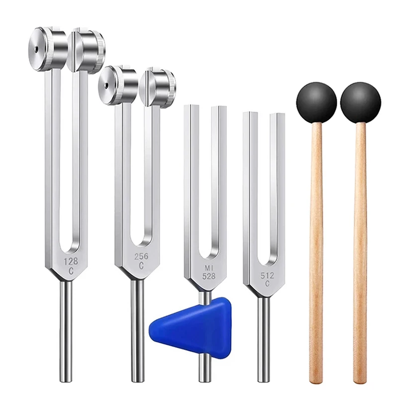 4PCS Lot Tuning Fork Set (128Hz 256Hz 512Hz 528Hz) with Mallet Chakra Massager Stick Hammer for Yoga Sound Healing Therapy D3
4PCS Lot Tuning Fork Set (128Hz 256Hz 512Hz 528Hz) with Mallet Chakra Massager Stick Hammer for Yoga Sound Healing Therapy D3