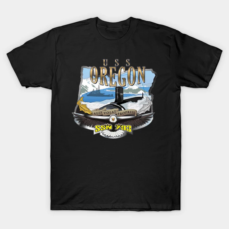 Naval USS Oregon (SSN 793) Attack Submarine T Shirt New 100% Cotton Short Sleeve O-Neck T-shirt Casual Mens Top
Naval USS Oregon (SSN 793) Attack Submarine T Shirt New 100% Cotton Short Sleeve O-Neck T-shirt Casual Mens Top