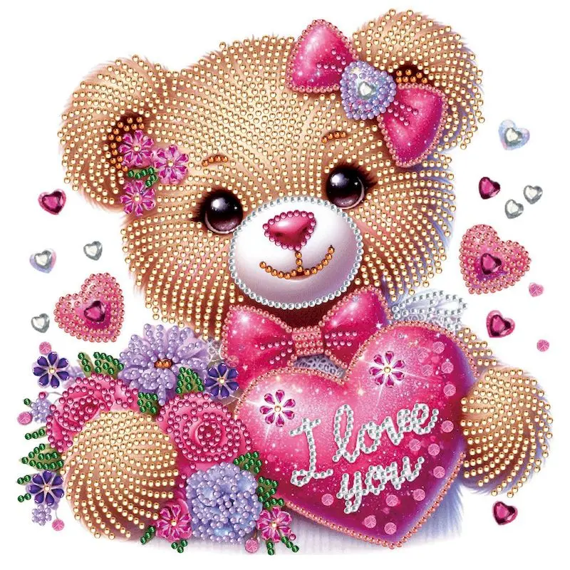 DIY Partial Special Shape Diamond Art Painting Kit Top Heart Rose Bear Diamond Painting for Adults Beginner Art Crafts
DIY Partial Special Shape Diamond Art Painting Kit Top Heart Rose Bear Diamond Painting for Adults Beginner Art Crafts