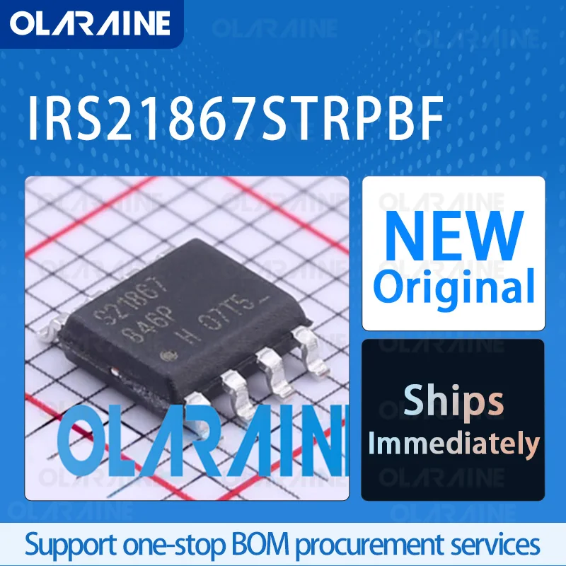 5/10/100Pcs IRS21867STRPBF SOIC-8 original ic chip Gate drivers RoHS 2 Output Current 4 A Voltage -20 V
5/10/100Pcs IRS21867STRPBF SOIC-8 original ic chip Gate drivers RoHS 2 Output Current 4 A Voltage -20 V