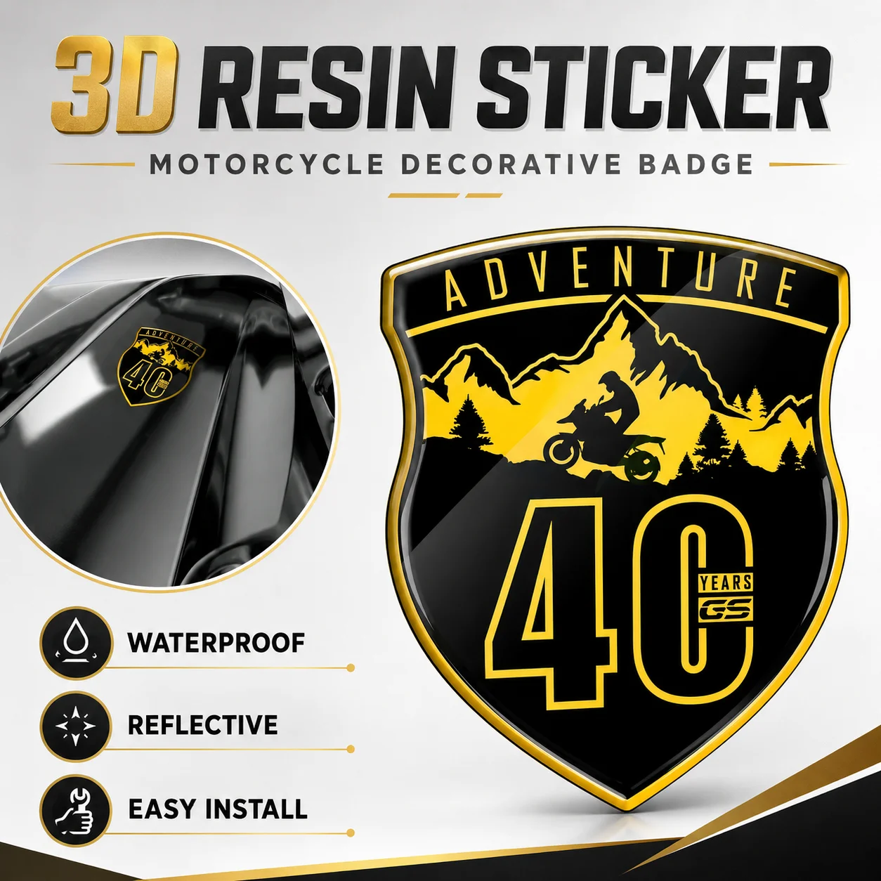 For BMW F750GS F850GS R1200GS R1250GS Adventure Edition 40 Year GS Motorcycle Modification Stickers Decorative Parts
For BMW F750GS F850GS R1200GS R1250GS Adventure Edition 40 Year GS Motorcycle Modification Stickers Decorative Parts