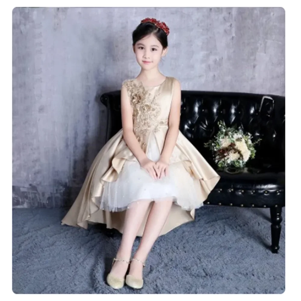 Puffy Flower Girl Dress Decal Asymmetrical Length For Weddings Satin Ball Girl Party Communion Dress Pageant Personalizar Gown
Puffy Flower Girl Dress Decal Asymmetrical Length For Weddings Satin Ball Girl Party Communion Dress Pageant Personalizar Gown
