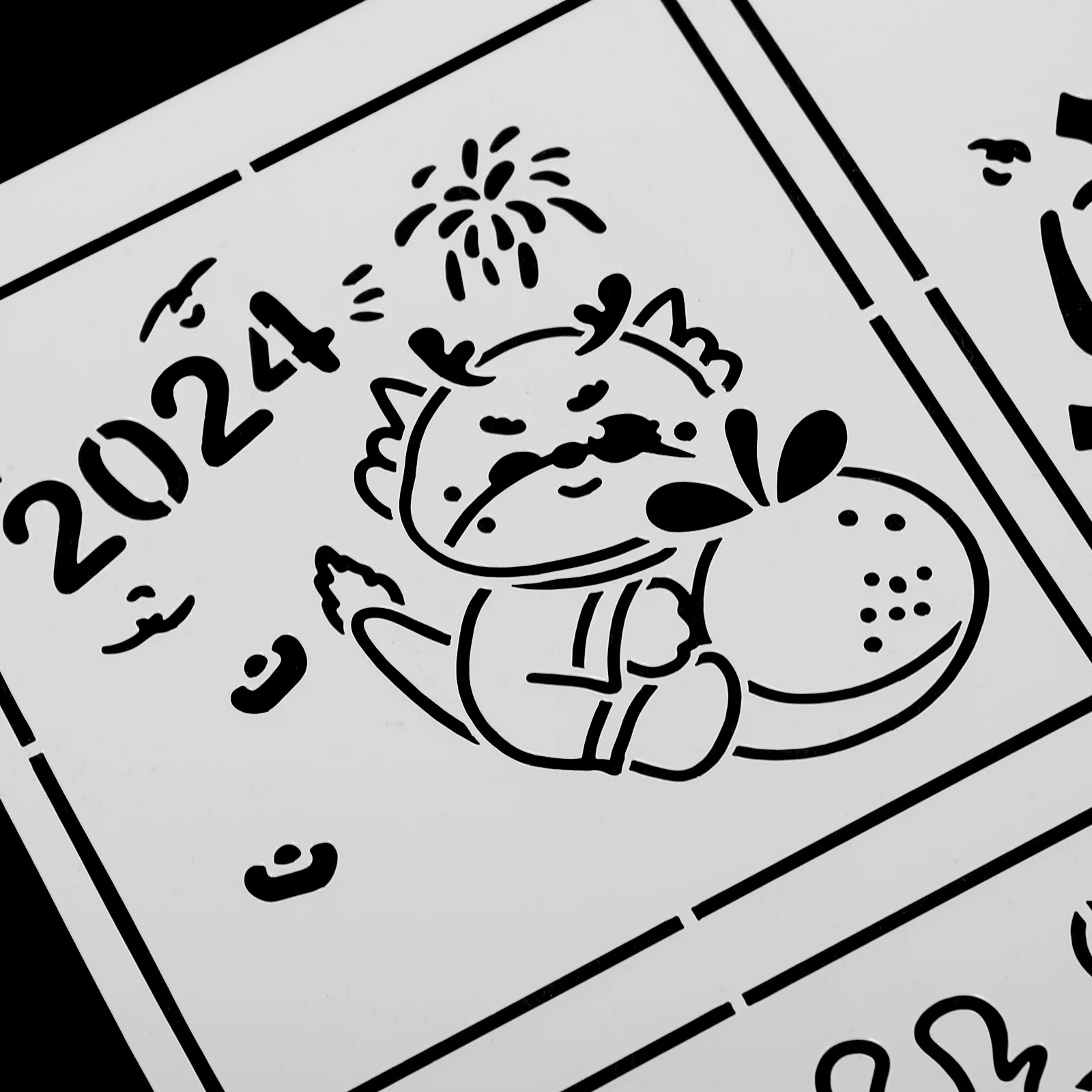 New Year Painting Stencil Template Reusable Crafts Mold For Diy Wall Stencils Drawing Tool Lightweight Portable Pattern
New Year Painting Stencil Template Reusable Crafts Mold For Diy Wall Stencils Drawing Tool Lightweight Portable Pattern