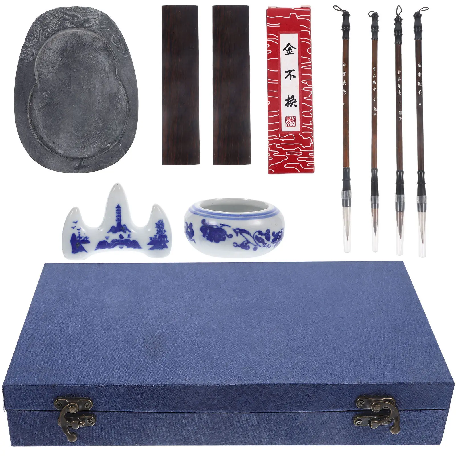 1Set Practicing Writing Brush Calligraphy Set Portable Ink Stone Study Ink Stick for Student Artists Writing Brush
1Set Practicing Writing Brush Calligraphy Set Portable Ink Stone Study Ink Stick for Student Artists Writing Brush