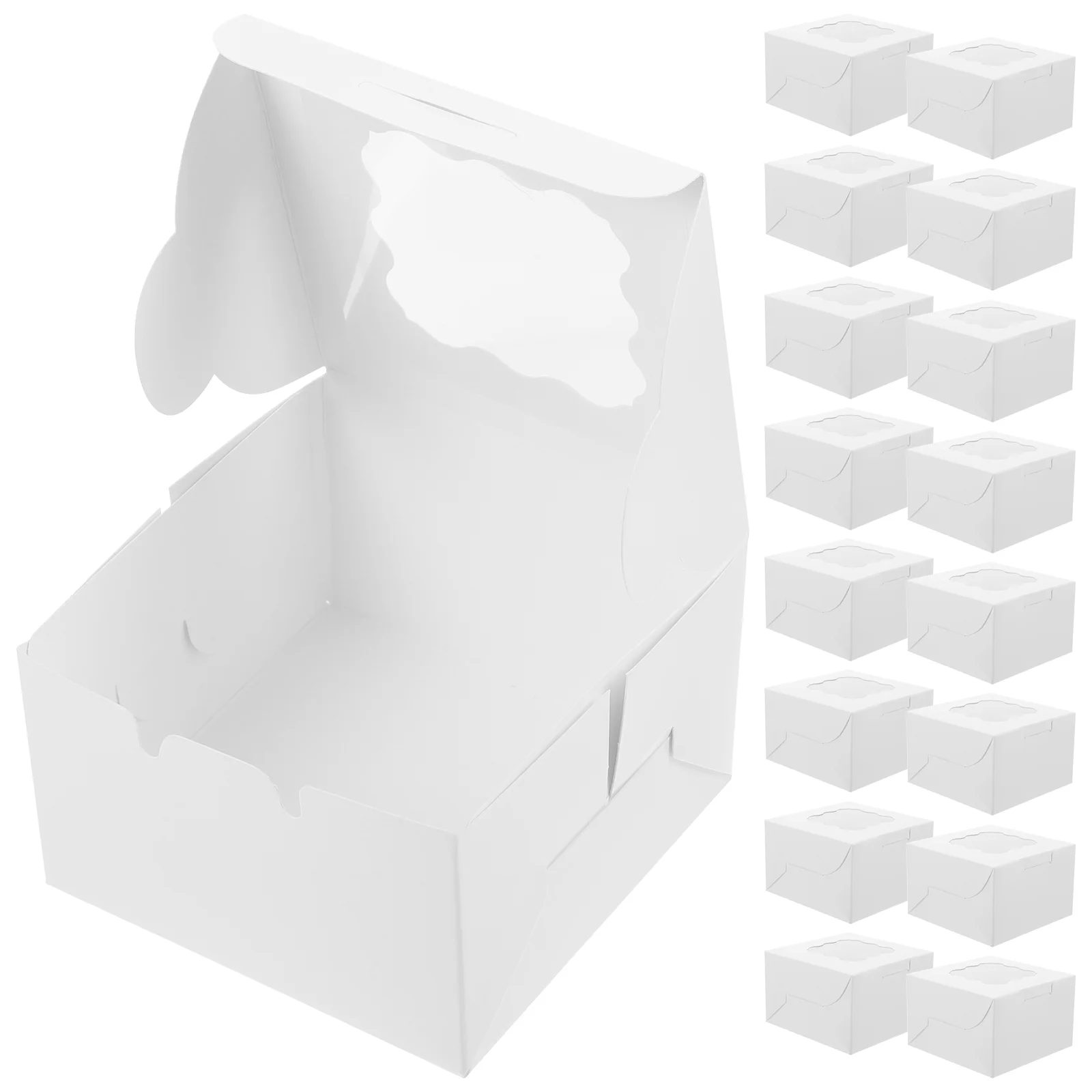 50pcs Cake Boxes with Window Clear Bakery Box Portable Cookie Box Paper Baking Box treat boxes with window
50pcs Cake Boxes with Window Clear Bakery Box Portable Cookie Box Paper Baking Box treat boxes with window