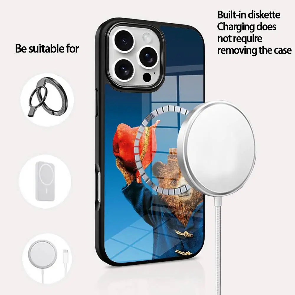 Cute P-Paddington Bear Phone Case For IPhone 16 15 14 13 12 11 Pro Max Plus Mini Magsafe Mirror Wireless Magnetic Cover
Cute P-Paddington Bear Phone Case For IPhone 16 15 14 13 12 11 Pro Max Plus Mini Magsafe Mirror Wireless Magnetic Cover