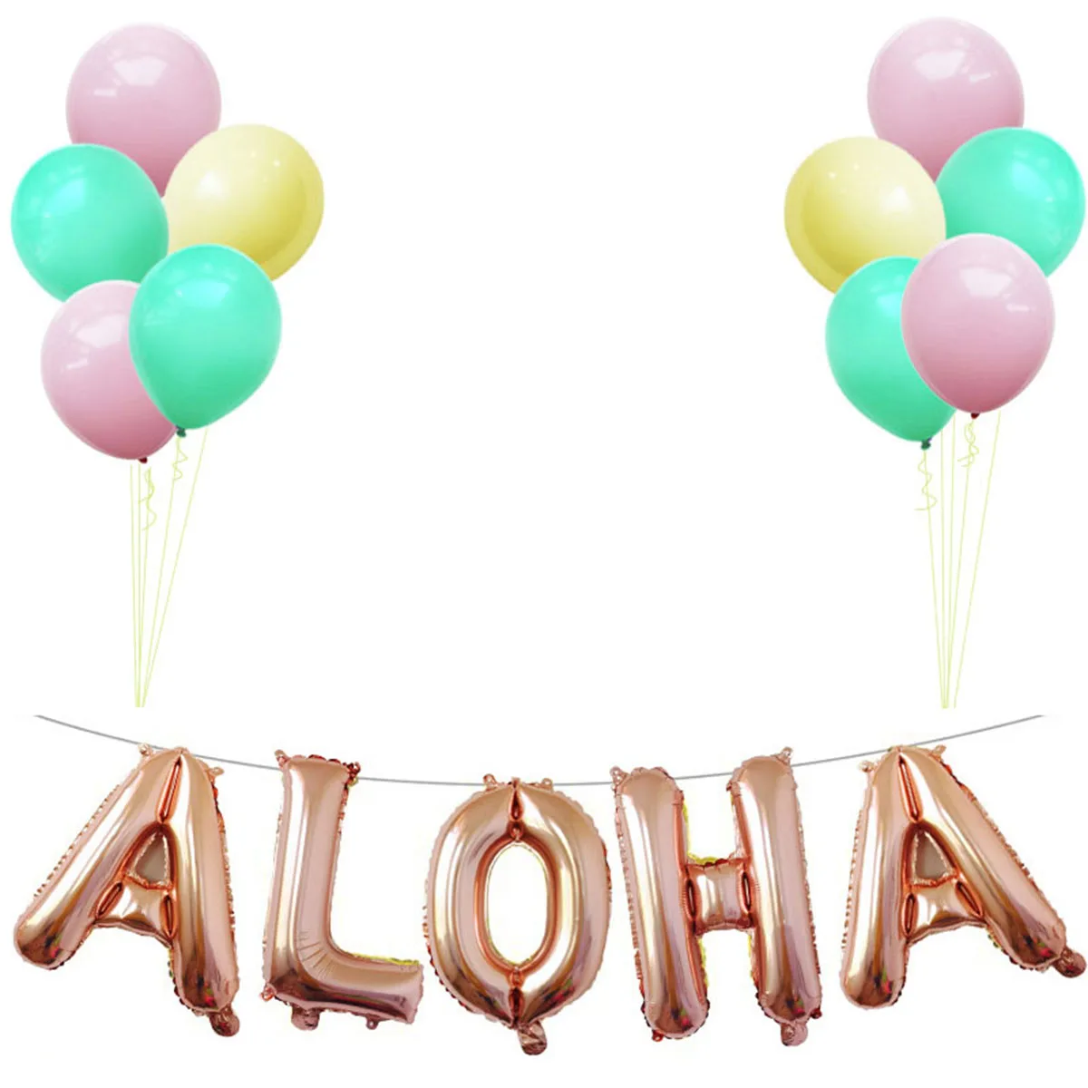 Hawaiian Party Foil Balloons 16 Inch Metallic Mylar Balloon Decorations ALOHA Party Favors Supplies (Rose Gold)
Hawaiian Party Foil Balloons 16 Inch Metallic Mylar Balloon Decorations ALOHA Party Favors Supplies (Rose Gold)