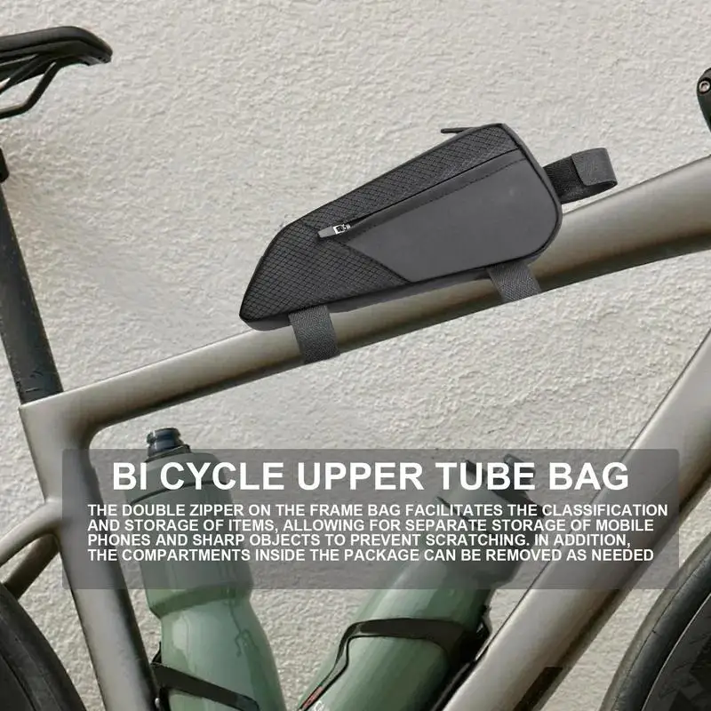 Cycle Top Tube Bag Two Zipper Riding Upper Pipe Pouch Lightweight Mountain Cycle Accessories Organizer For Travel Outdoor School
Cycle Top Tube Bag Two Zipper Riding Upper Pipe Pouch Lightweight Mountain Cycle Accessories Organizer For Travel Outdoor School
