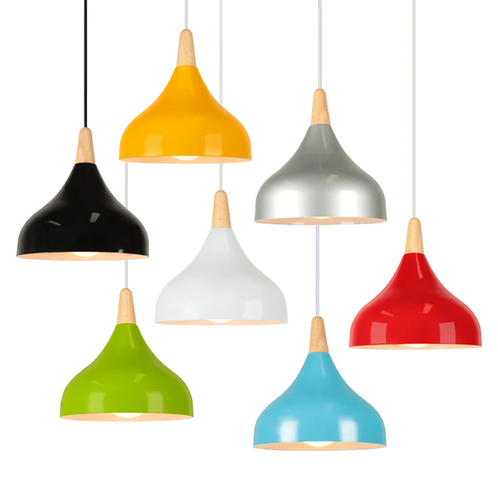 Modern Colorful Pendant Lights Industrial Restaurant Kitchen Living Room Home Hanging Lamps Vintage Lighting Lampshade Decor
Modern Colorful Pendant Lights Industrial Restaurant Kitchen Living Room Home Hanging Lamps Vintage Lighting Lampshade Decor