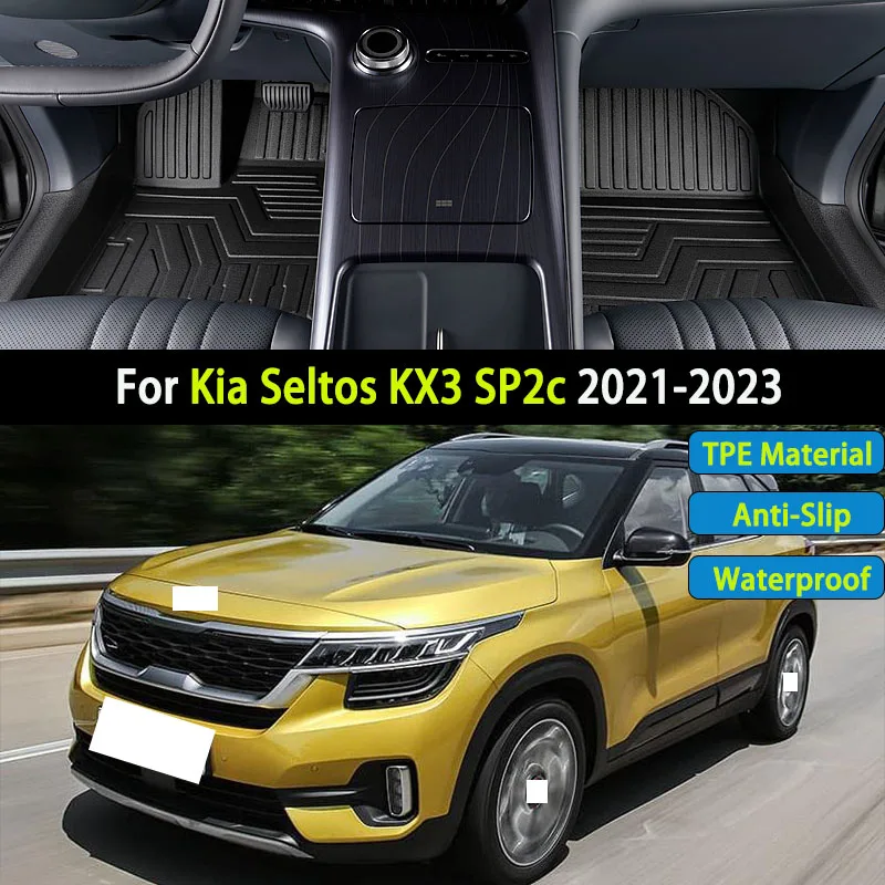 Автомобильный коврик TPE для Kia Seltos KX3 SP2c 2021 2022 2023, роскошный водонепроницаемый коврик для ног, полный автомобильный коврик, аксессуары
Автомобильный коврик TPE для Kia Seltos KX3 SP2c 2021 2022 2023, роскошный водонепроницаемый коврик для ног, полный автомобильный коврик, аксессуары