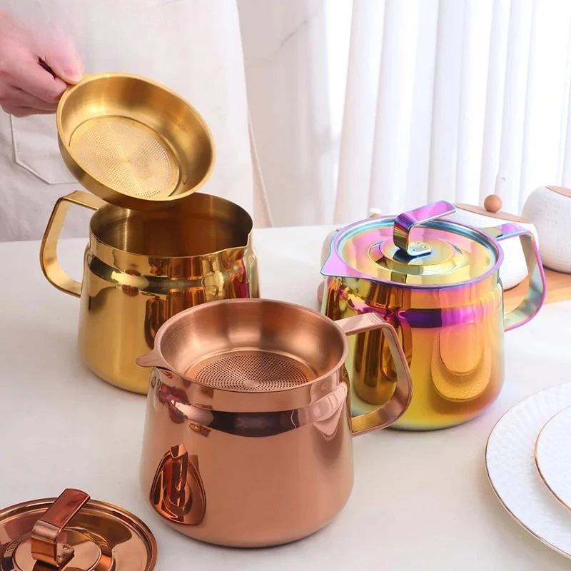 1.2L Stainless Steel Household Oil Filter Pot Lard Strainer Tank Container Jug Large Capacity Storage Can Kitchen Cooking Tools
1.2L Stainless Steel Household Oil Filter Pot Lard Strainer Tank Container Jug Large Capacity Storage Can Kitchen Cooking Tools