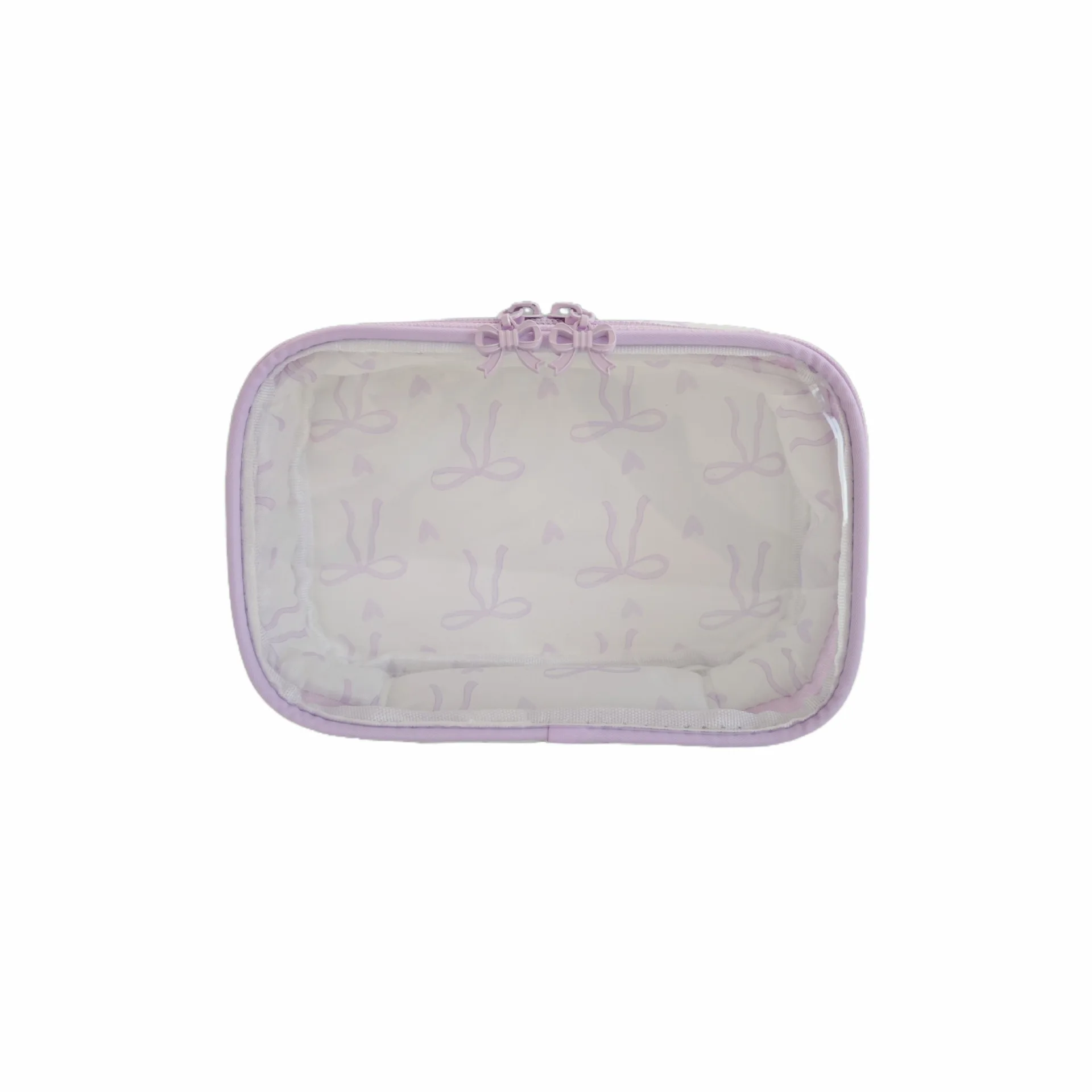 Fashion Girl Cute Bow Cosmetic Bag Wedding Gift Transparent Zipper Toiletry Pouch Pvc Nylon Makeup Bag with Bow Clear Makeup Bag
Fashion Girl Cute Bow Cosmetic Bag Wedding Gift Transparent Zipper Toiletry Pouch Pvc Nylon Makeup Bag with Bow Clear Makeup Bag