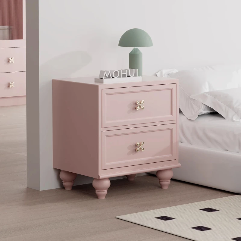 Original French pink bedside table corner few solid wood two chest cabinet American style
Original French pink bedside table corner few solid wood two chest cabinet American style