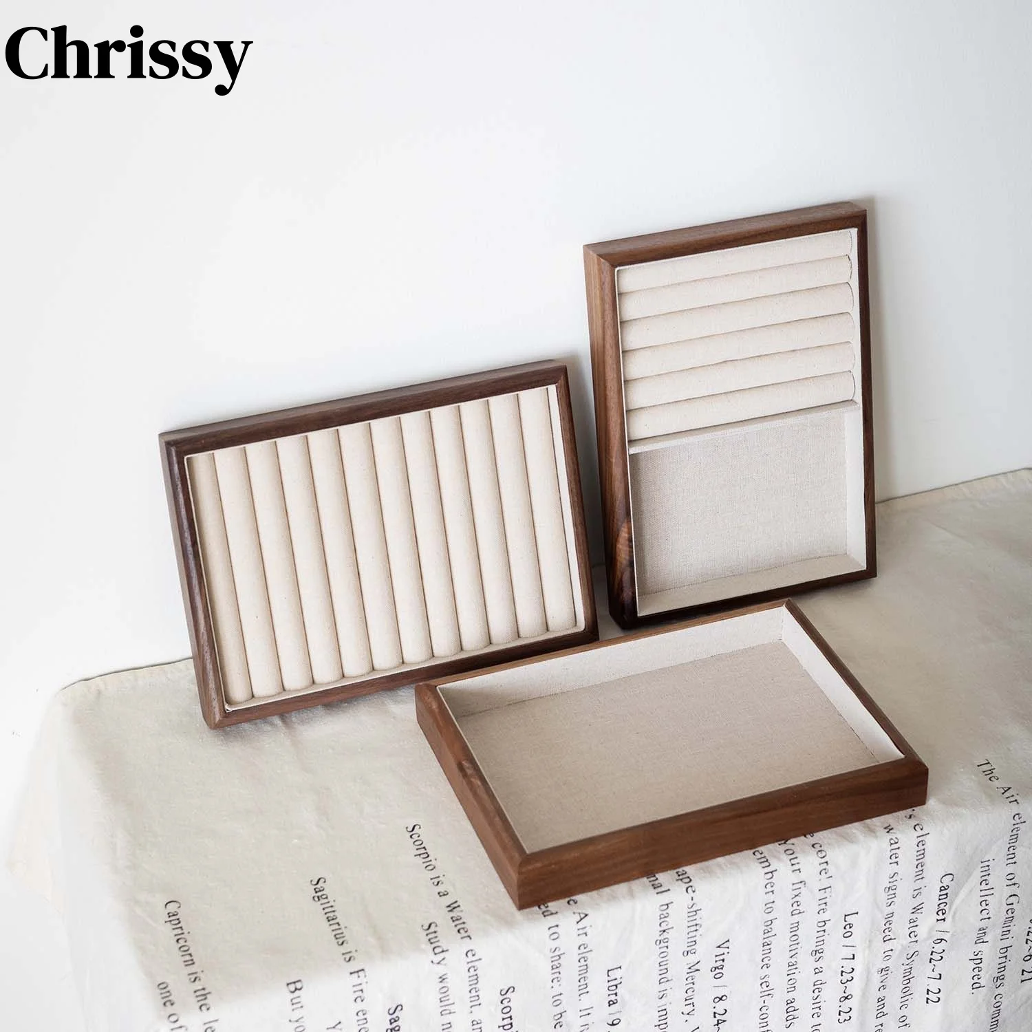 Walnut Wood Jewelry Display Tray - Ring Holder Showcase Organizer for Earrings, Necklaces - Photo Prop, Boutique Gift Box, Vinta
Walnut Wood Jewelry Display Tray - Ring Holder Showcase Organizer for Earrings, Necklaces - Photo Prop, Boutique Gift Box, Vinta