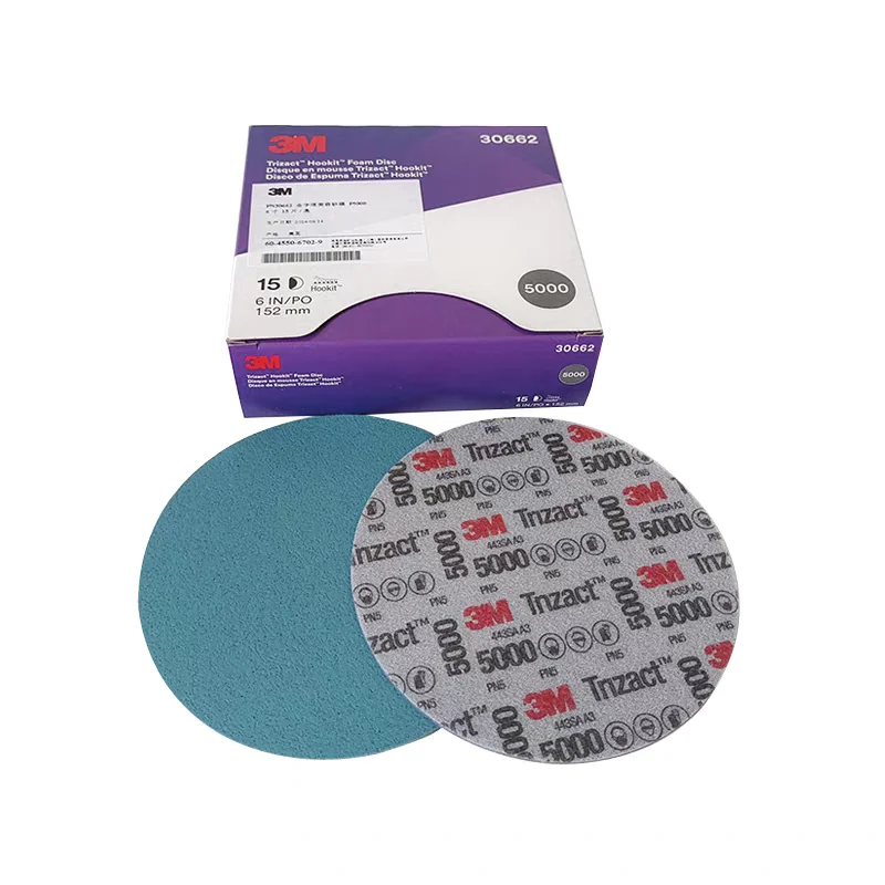 3M 30662 Trizact Sandpaper, 6-inch Back Velvet Grinding Discs, 5000 Mesh Precision Grinding, Fine Grinding, 15 Pieces
3M 30662 Trizact Sandpaper, 6-inch Back Velvet Grinding Discs, 5000 Mesh Precision Grinding, Fine Grinding, 15 Pieces