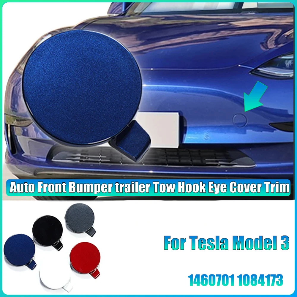 NEW Auto Front Bumper Trailer Tow Hook Eye Cover Trim Trailer Cap Plug for Tesla Model 3 Car Accessories 1460701 1084173
NEW Auto Front Bumper Trailer Tow Hook Eye Cover Trim Trailer Cap Plug for Tesla Model 3 Car Accessories 1460701 1084173