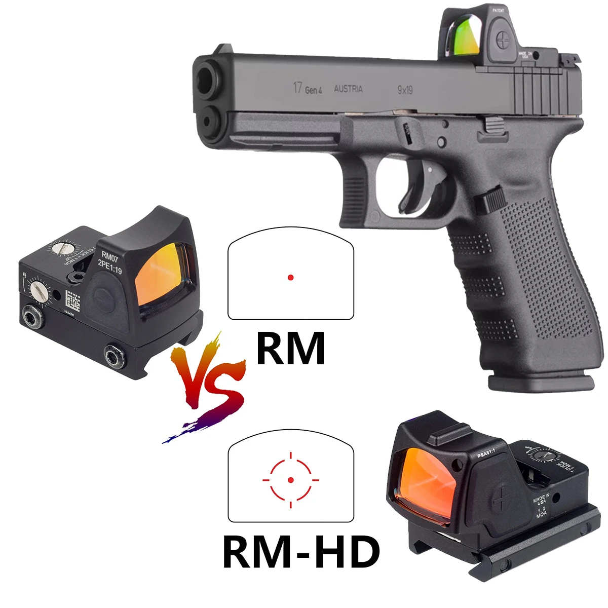 Металлический прицел RM RM-HD с красной зеленой точкой, рефлекторная оптика для пистолета G17, мини-прицел для страйкбола, 20 мм, крепление на рейку
Металлический прицел RM RM-HD с красной зеленой точкой, рефлекторная оптика для пистолета G17, мини-прицел для страйкбола, 20 мм, крепление на рейку