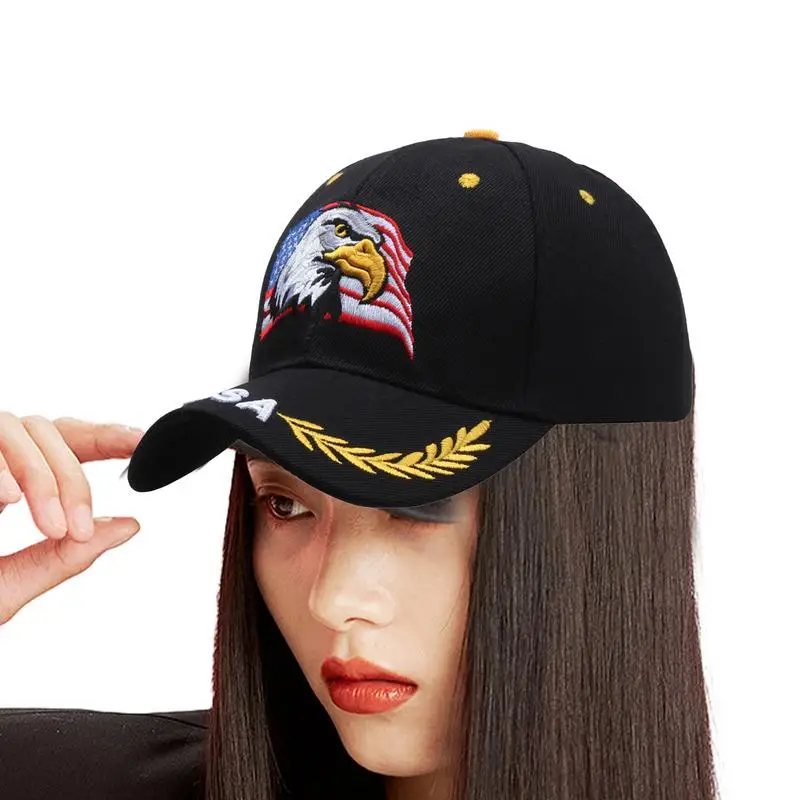 Embroidered Baseball Caps Comfortable Eagle And Flag Duck Tongue Trucker Hat Adjustable Women's Baseball Golf Hats Outdoor
Embroidered Baseball Caps Comfortable Eagle And Flag Duck Tongue Trucker Hat Adjustable Women's Baseball Golf Hats Outdoor