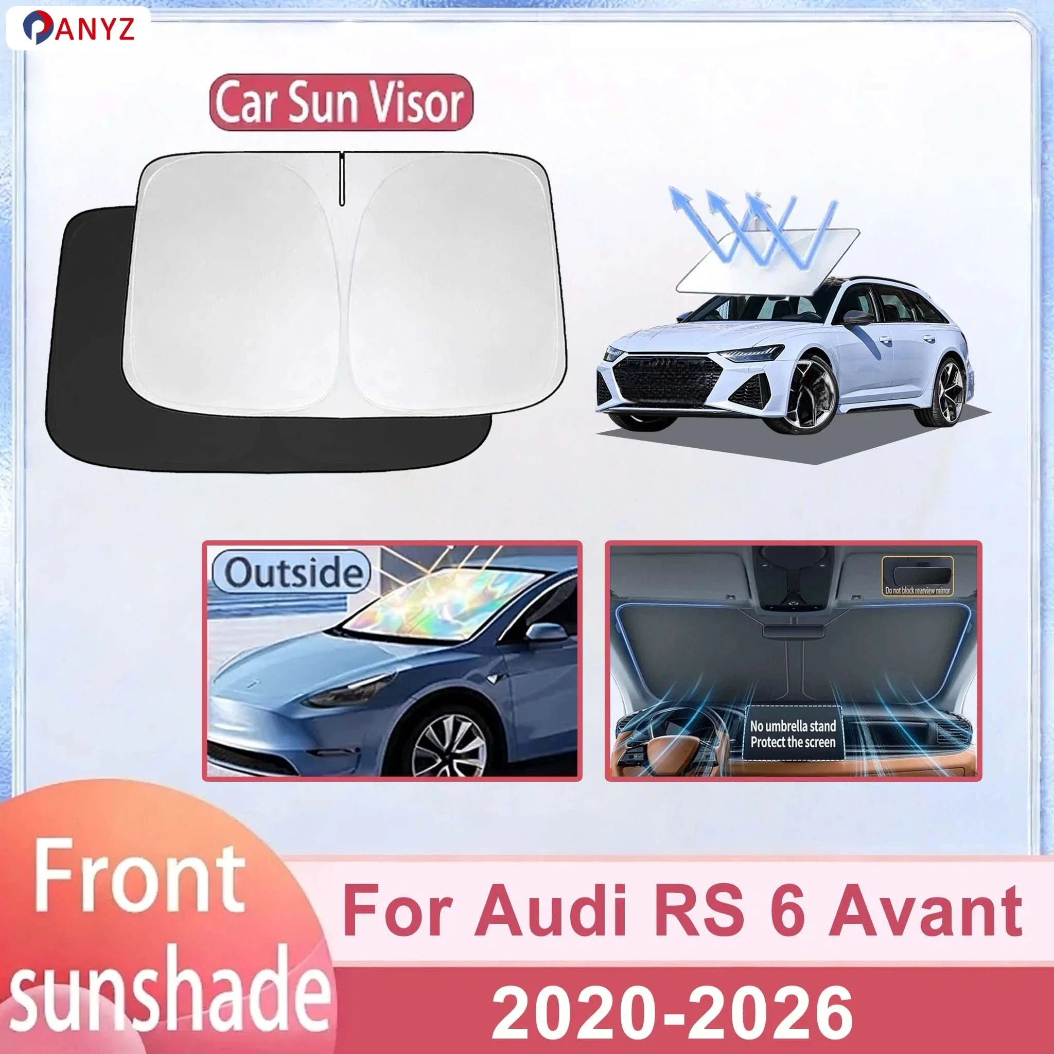 For Audi RS 6 Avant 2020-2026 Car Windshield Sunshade Cover Front Window Sun Shade Heat Insulation Auto Accessories
For Audi RS 6 Avant 2020-2026 Car Windshield Sunshade Cover Front Window Sun Shade Heat Insulation Auto Accessories