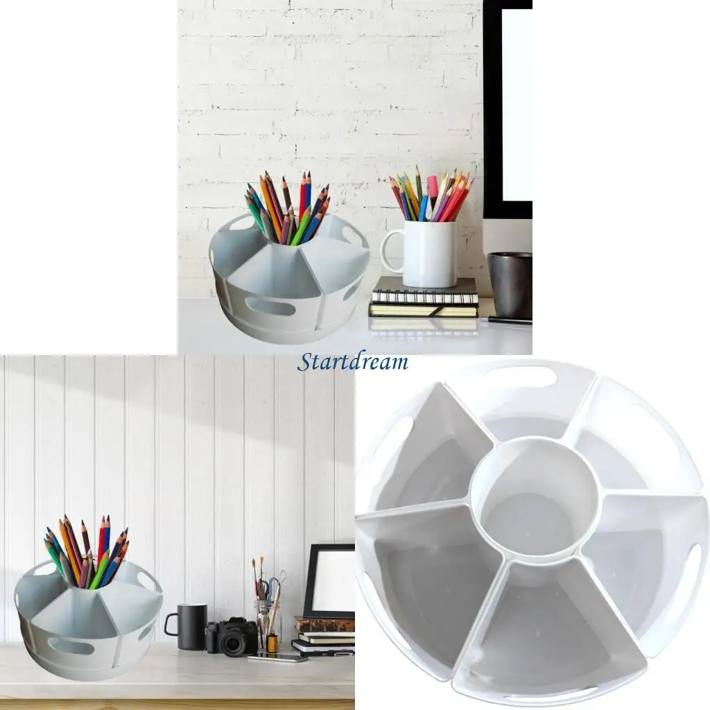 Rotating Pen Holder with 7 Detachable Segments Desk Organizers Art Supply Holder K92C
Rotating Pen Holder with 7 Detachable Segments Desk Organizers Art Supply Holder K92C