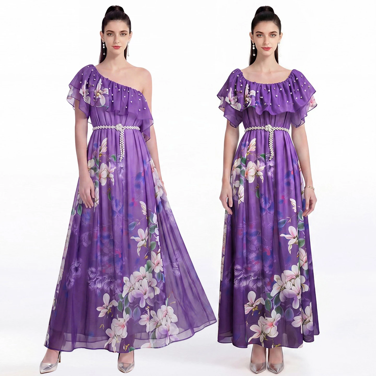 Violet One-Shoulder Drill Glitter Dress Sexy Slimming Showbiz Celebrity Street Style Summer Short Sleeve Comfortable Breathable
Violet One-Shoulder Drill Glitter Dress Sexy Slimming Showbiz Celebrity Street Style Summer Short Sleeve Comfortable Breathable