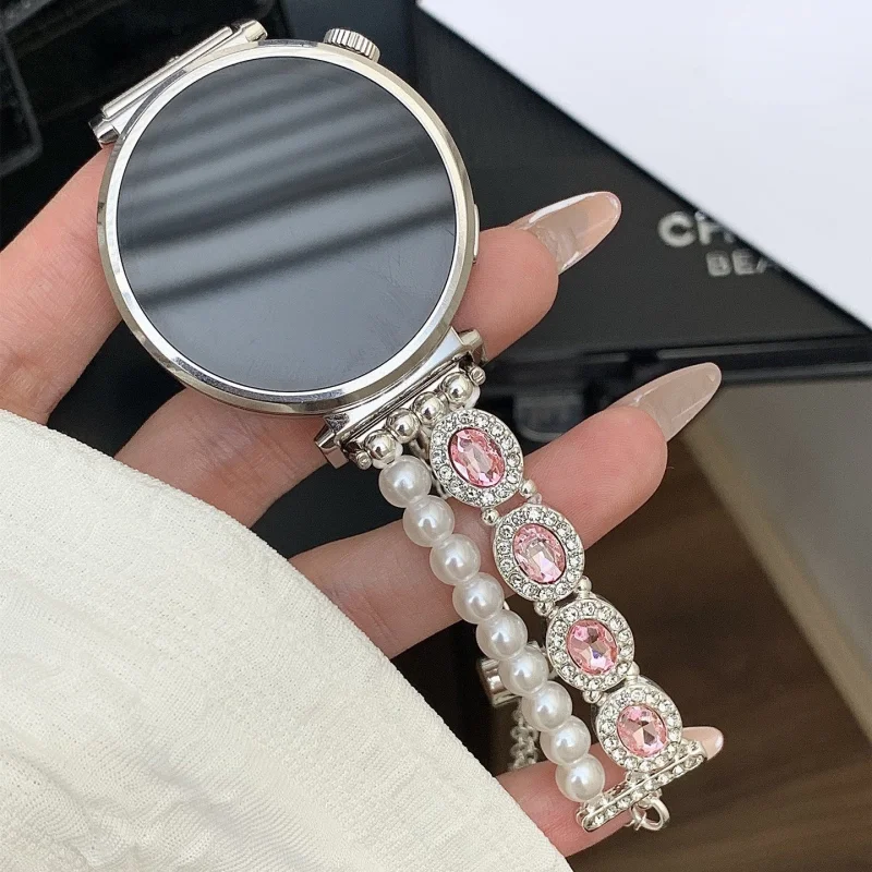 Round diamond encrusted pearl for HUAWEI Watch Fit3/Fit4 and HUAWEI Band 8/9/10 NFC Manual Wristband
Round diamond encrusted pearl for HUAWEI Watch Fit3/Fit4 and HUAWEI Band 8/9/10 NFC Manual Wristband