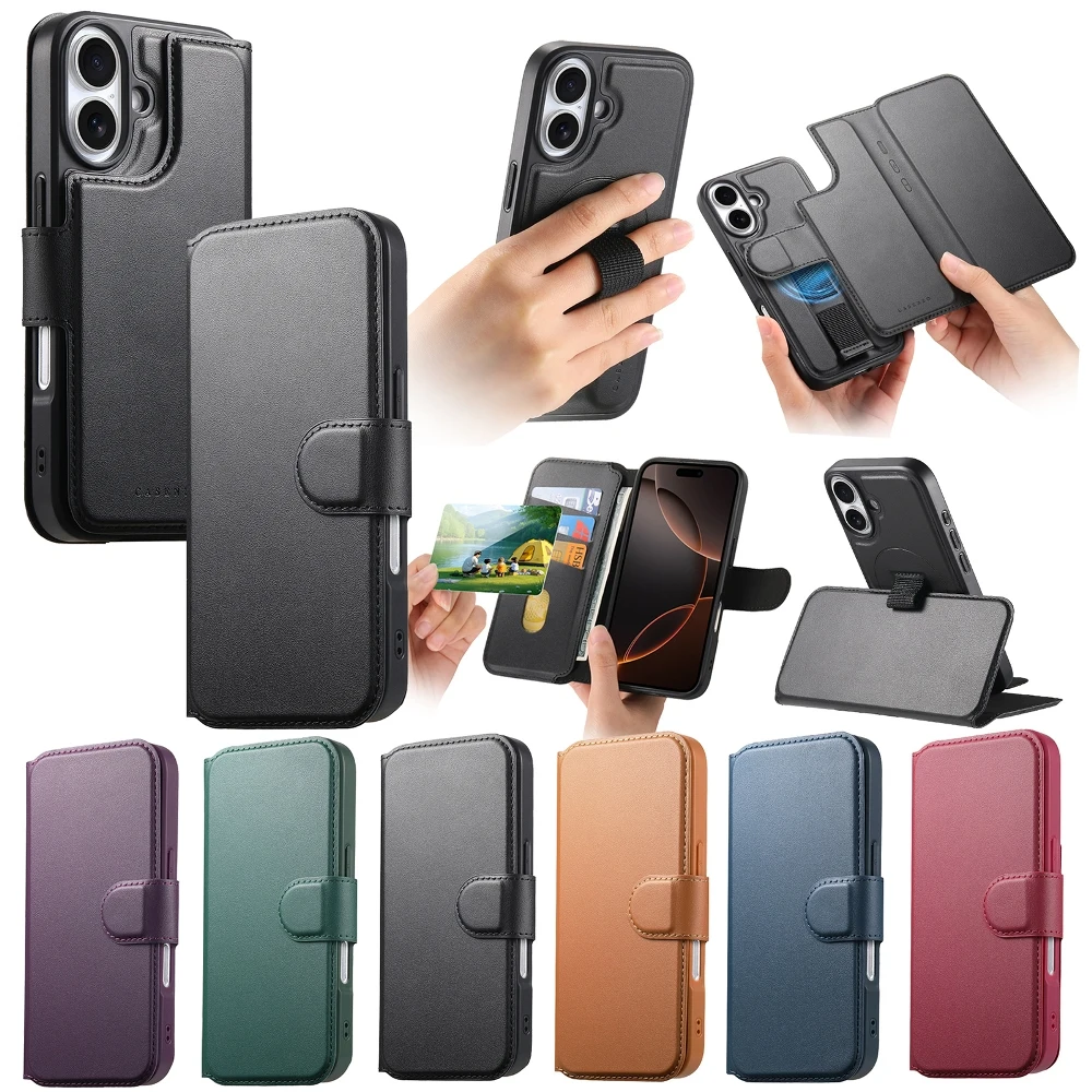 Trendy Leather Phone Cover for iPhone 16 Pro Max 15 Plus 14 Pro 13 12 Pro With Removable Magnetic Flip Wallet Card Case
Trendy Leather Phone Cover for iPhone 16 Pro Max 15 Plus 14 Pro 13 12 Pro With Removable Magnetic Flip Wallet Card Case