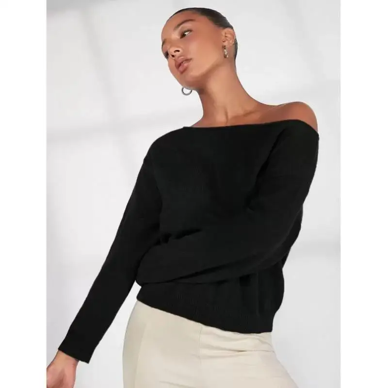 New V 9754 Women's Pure Color Knitwear oulder Drop Casual Sle Autumn Leisure Faion Ci Walk Ne Nine Points Sve
New V 9754 Women's Pure Color Knitwear oulder Drop Casual Sle Autumn Leisure Faion Ci Walk Ne Nine Points Sve