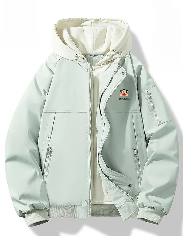 Мужская хлопковая куртка Paul Frank с утепленной флисовой подкладкой, свободного кроя, теплая, повседневная, из полиэстера, с капюшоном, на молнии
Мужская хлопковая куртка Paul Frank с утепленной флисовой подкладкой, свободного кроя, теплая, повседневная, из полиэстера, с капюшоном, на молнии