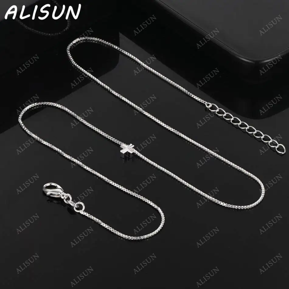 ALISUN 925 Sterling Silver 45cm Small Cross Pendant Necklace For Women Men Charm Trend Birthday Gifts Fashion Party
ALISUN 925 Sterling Silver 45cm Small Cross Pendant Necklace For Women Men Charm Trend Birthday Gifts Fashion Party