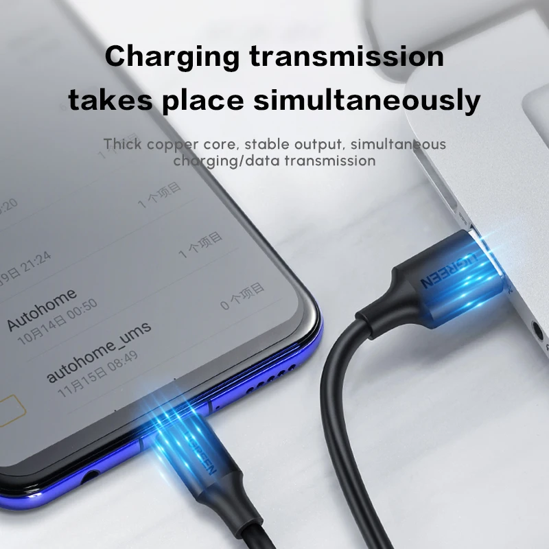 UGREEN US184 USB 3.0 Cable PVC 3A Fast Charging USB to USB C Cable High Speed Transmission Data Cable for PC Laptop
UGREEN US184 USB 3.0 Cable PVC 3A Fast Charging USB to USB C Cable High Speed Transmission Data Cable for PC Laptop