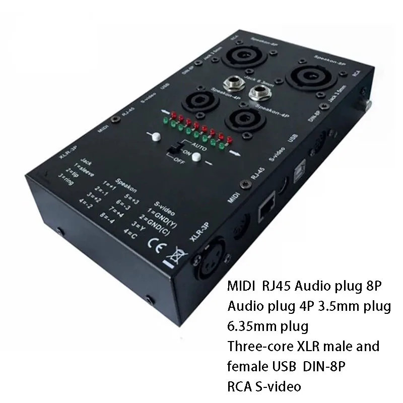 Multifunctional Line Tester Audio Tester XLR Signal Line Tester HDMI Network On-Off Cable Measurement Test Box
Multifunctional Line Tester Audio Tester XLR Signal Line Tester HDMI Network On-Off Cable Measurement Test Box