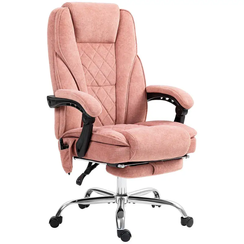 Massage Office Chair, Heated Reclining Computer Chair with Adjustable Height and Footrest, Pink
Massage Office Chair, Heated Reclining Computer Chair with Adjustable Height and Footrest, Pink
